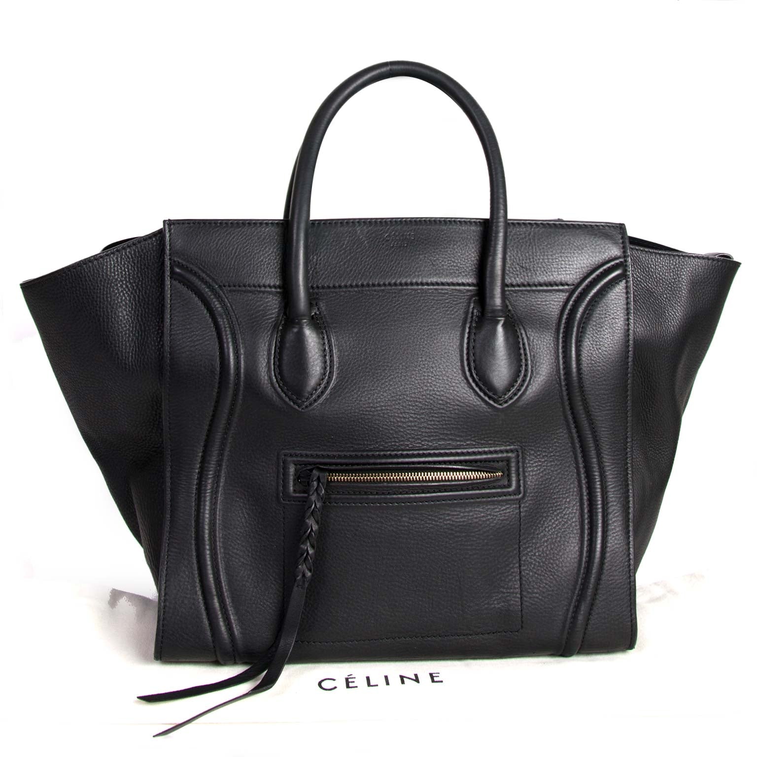 koop Céline Black leather Phantom Handbag en betaal veilig online bij labellov.com