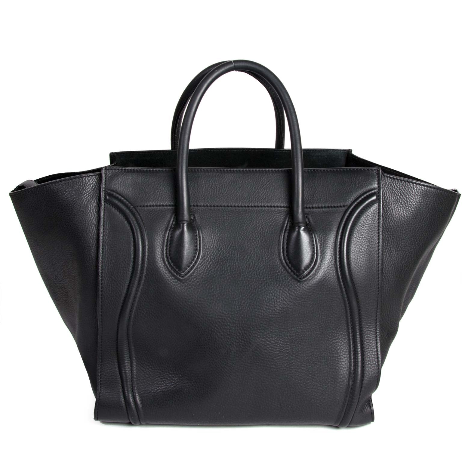 Céline Black leather Phantom Handbag for sale at labellov antwerp