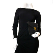 céline paris black monogram clutch now for sale at labellov vintage fashion webshop belgium