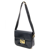Céline Vintage Navy Blue Horse Box Bag worldwide shipping vintage