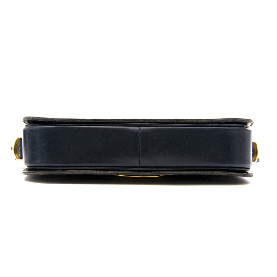 Céline Vintage Navy Blue Horse Box Bag kopen en verkopen in Antwepren en online