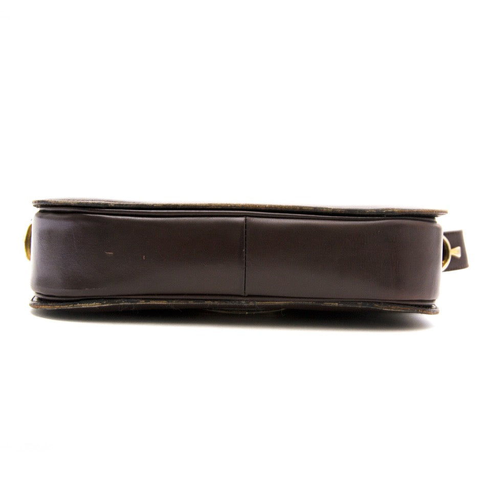 Rare and authentic Céline Vintage Brown Horse Box Bag for the best price only on Labellov.com secondhand designer
