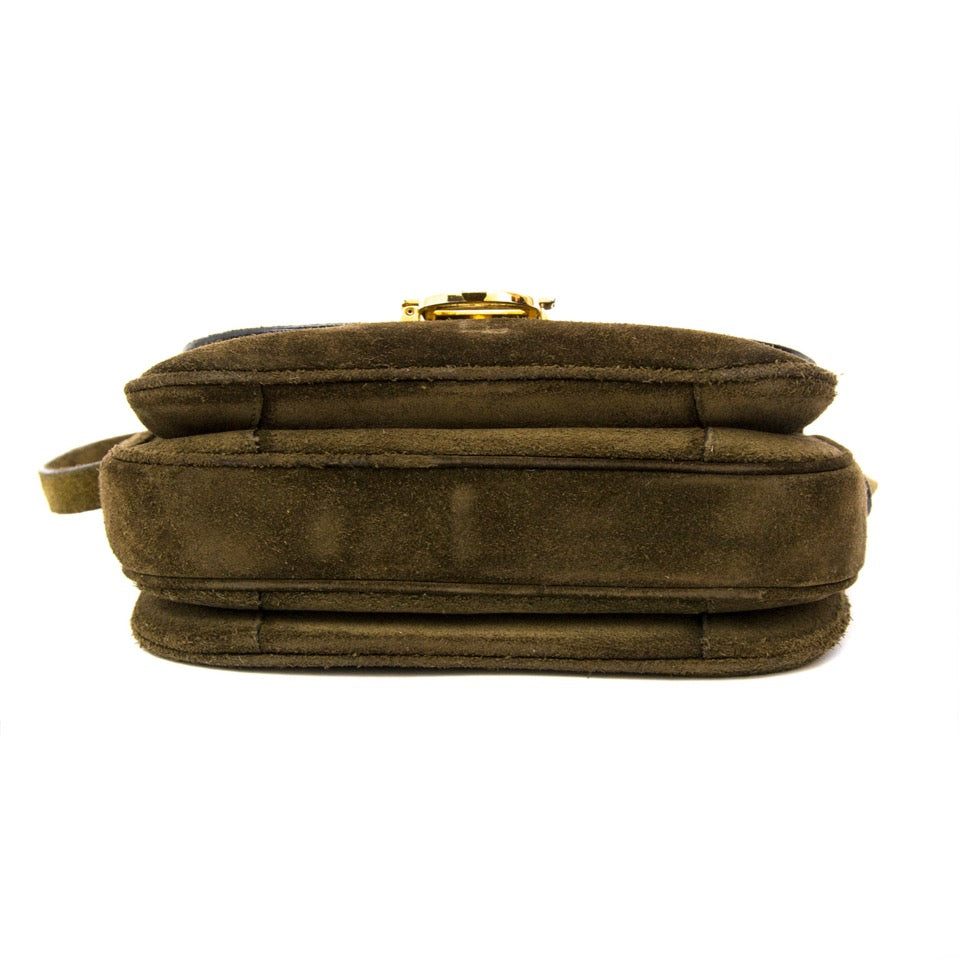 Céline Vintage Suede Box Bag
