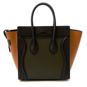 authentic secondhand Celine Tricolor Smooth Calfskin Micro Luggage Bag