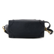 Céline Dark Blue Nano Luggage Shoulder Bag now for sale at labellov vintage fashion webshop belgium