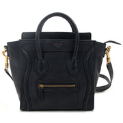 Céline Dark Blue Nano Luggage Shoulder Bag now for sale at labellov vintage fashion webshop belgium