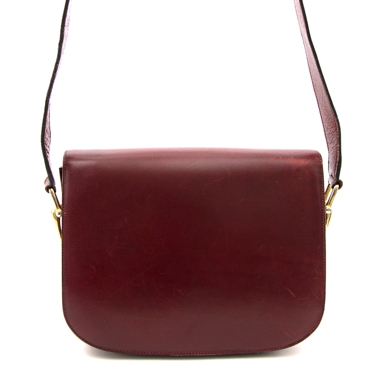 Shop authentic Celine Burgundy Shoulder Bag at the right price at Labellov.com