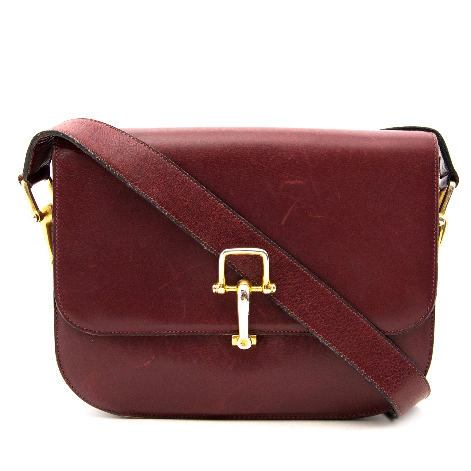 Achetez Celine Burgundy Sac à épaule en ligne chez Labellov.com