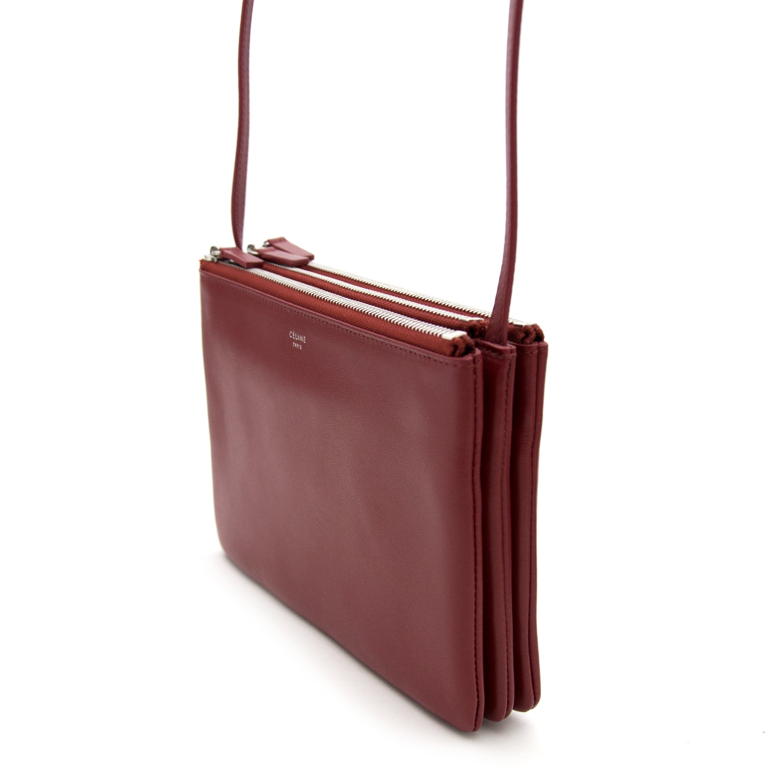 koop veilig online aan de beste prijs jou tweedehands As New Celine Bordeaux Trio Bag