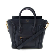 Koop een tweedehands Céline Blauw Nano Luggage Shoulder tas online