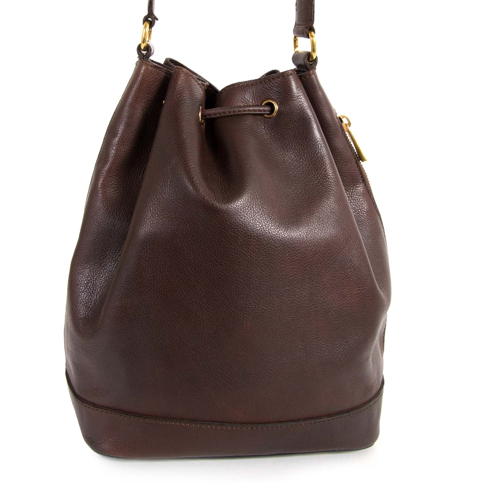 Celine Vintage Brown Bucket Bag online aankopen tegen de beste pris Celine Vintage Brown Bucket Bag