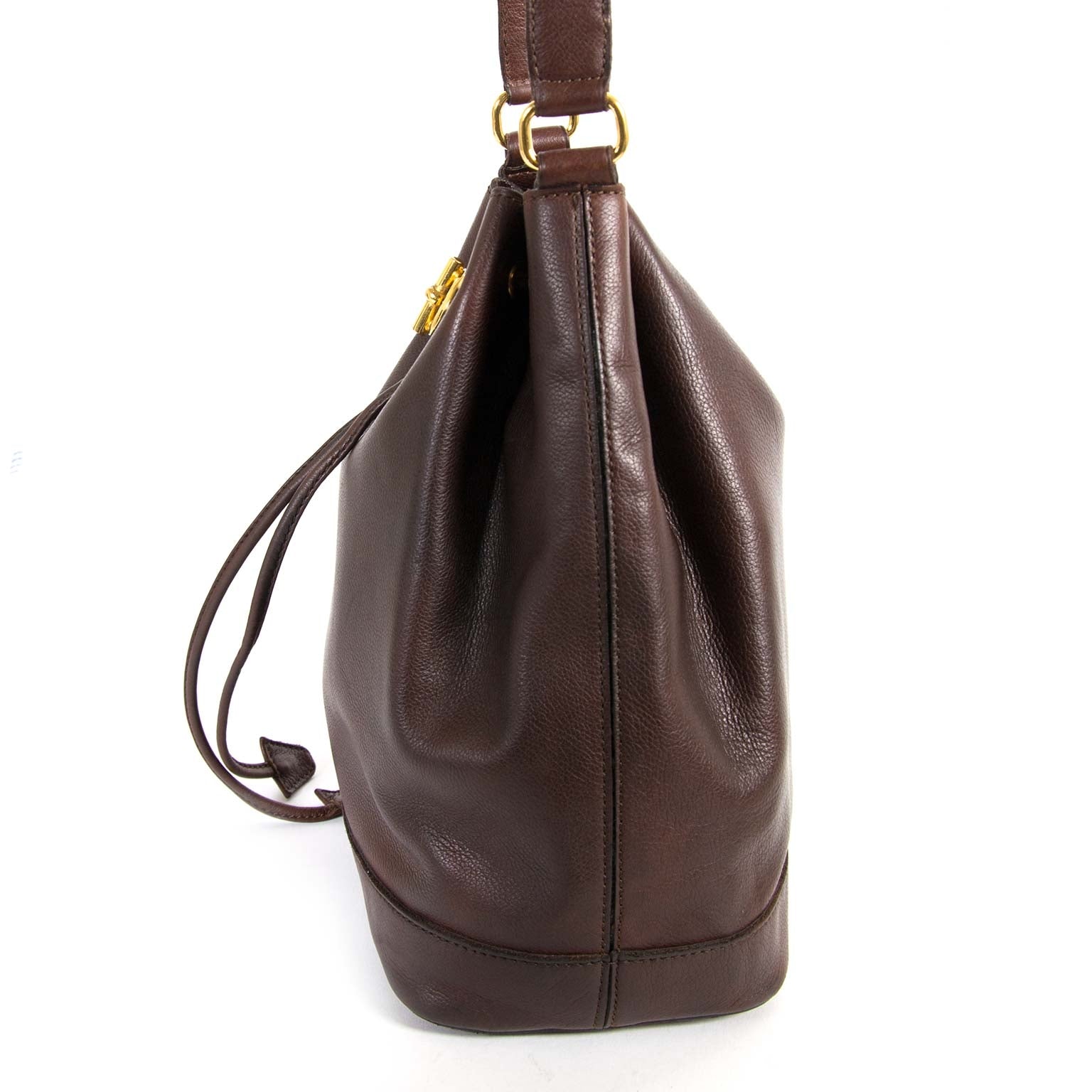 Celine Vintage Brown Bucket Bag