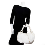 veilig en online tweedehands tassen shoppen bij labellov.com Celine White Bittersweet Hobo Bag nu te koop