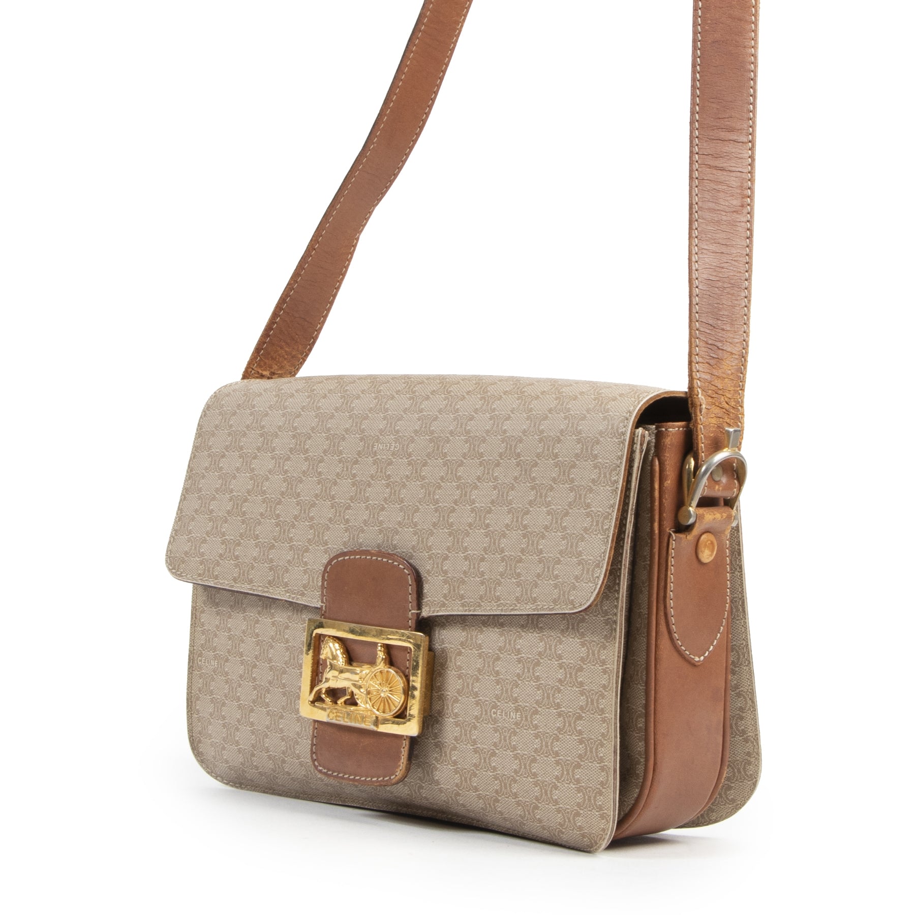 Céline Vintage Monogram Horse Box Bag kopen en verkopen aan de beste prijs