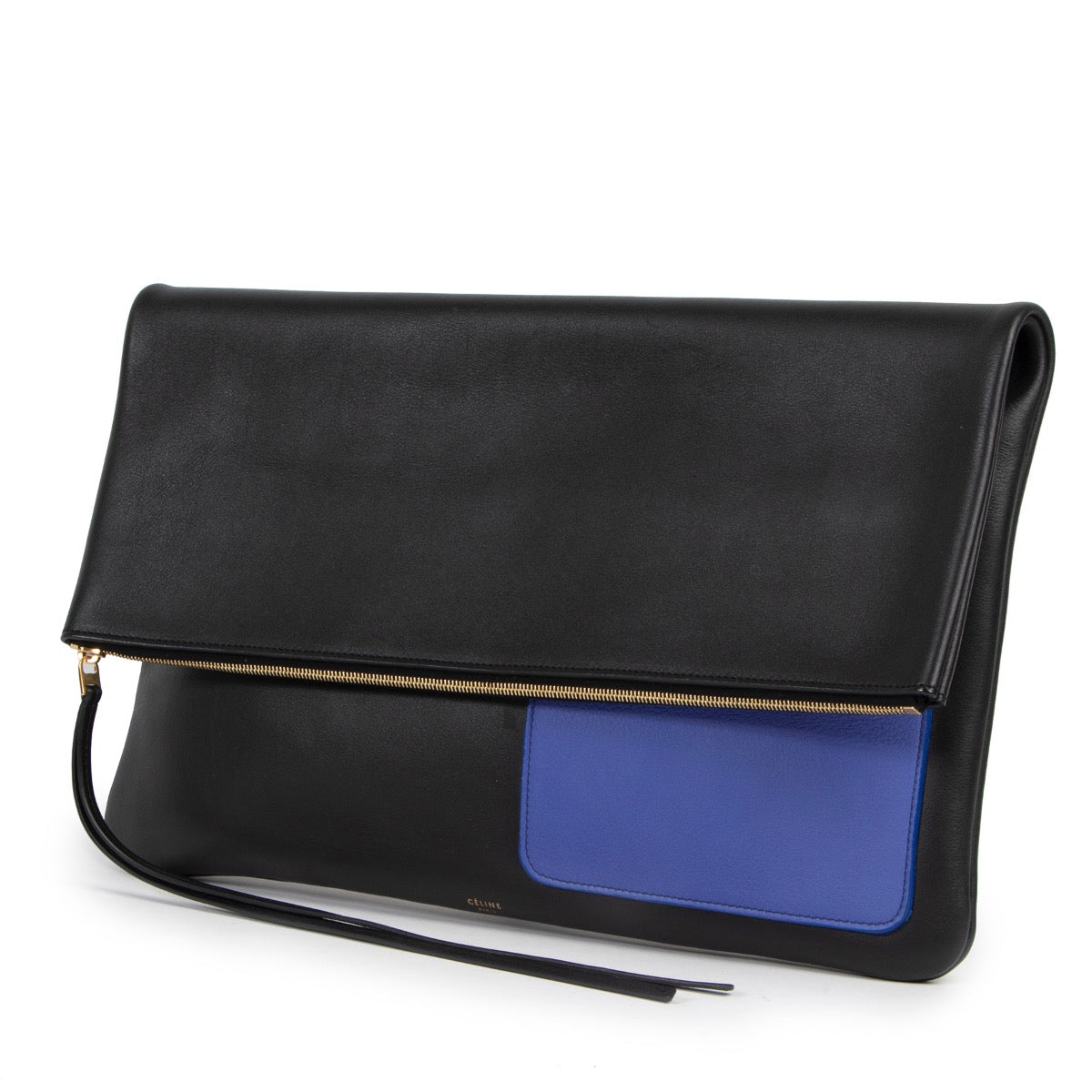 Tweedehands Céline clutch in zwart leder kopen op een betrouwbare website.