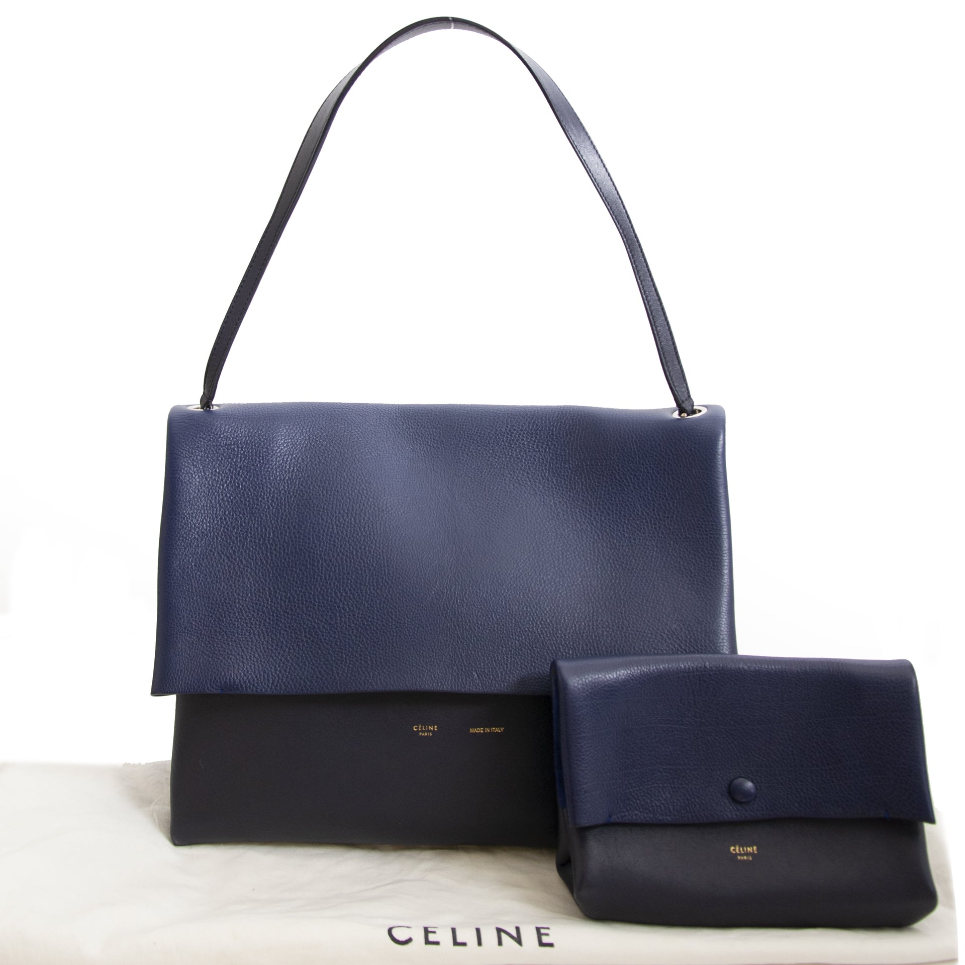 Authentieke tweedehands Celine Duotone Shoulderbag juiste prijs online winkelen LabelLOV