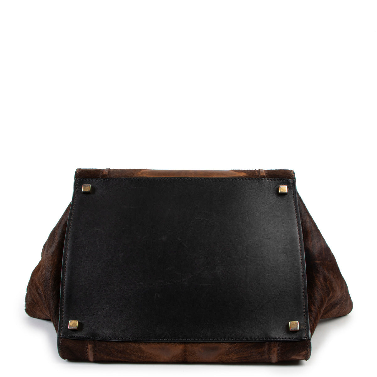 Celine Pony Hair Medium Luggage Phantom Handbag