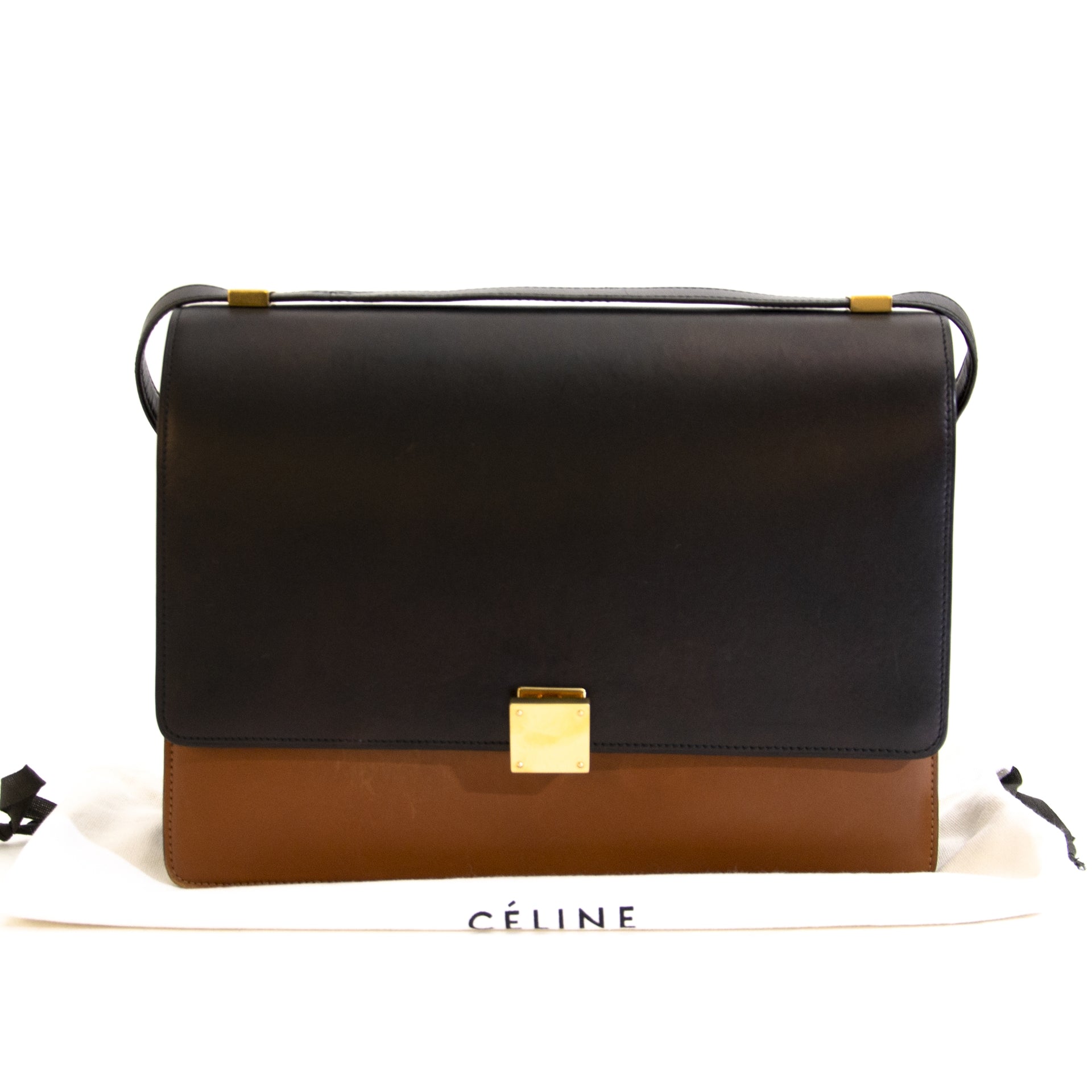 Koop authentieke tweedehands Céline Classic Box Handbag Duotone bij webshop LabelLOV