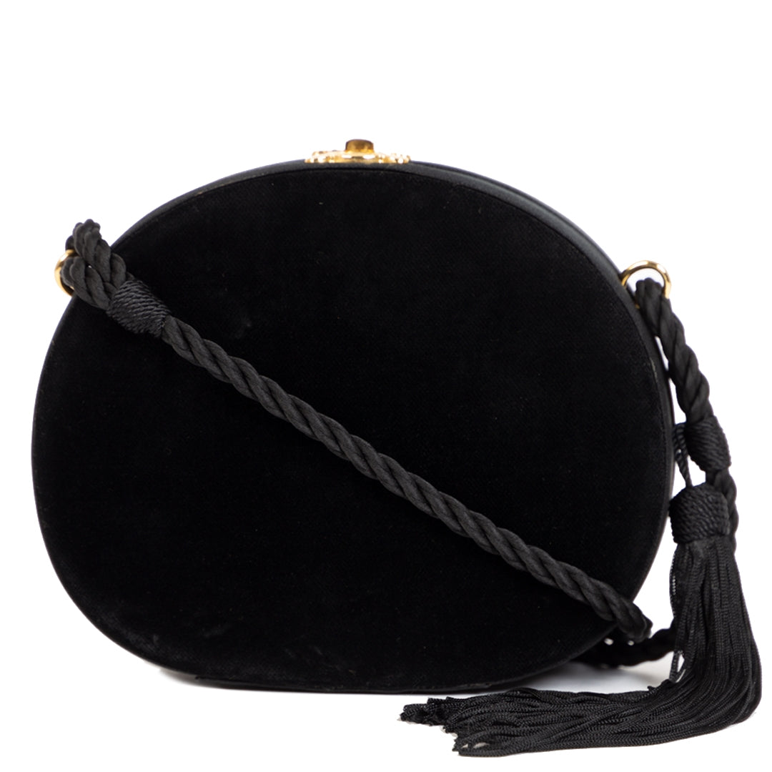 Celine Black Velvet Case Crossbody Bag