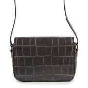 2de hands Céline Grey Croco Stamp Tassel Bag Medium