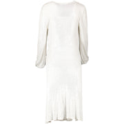 Celine White Dress With Swarovski Rhinestones