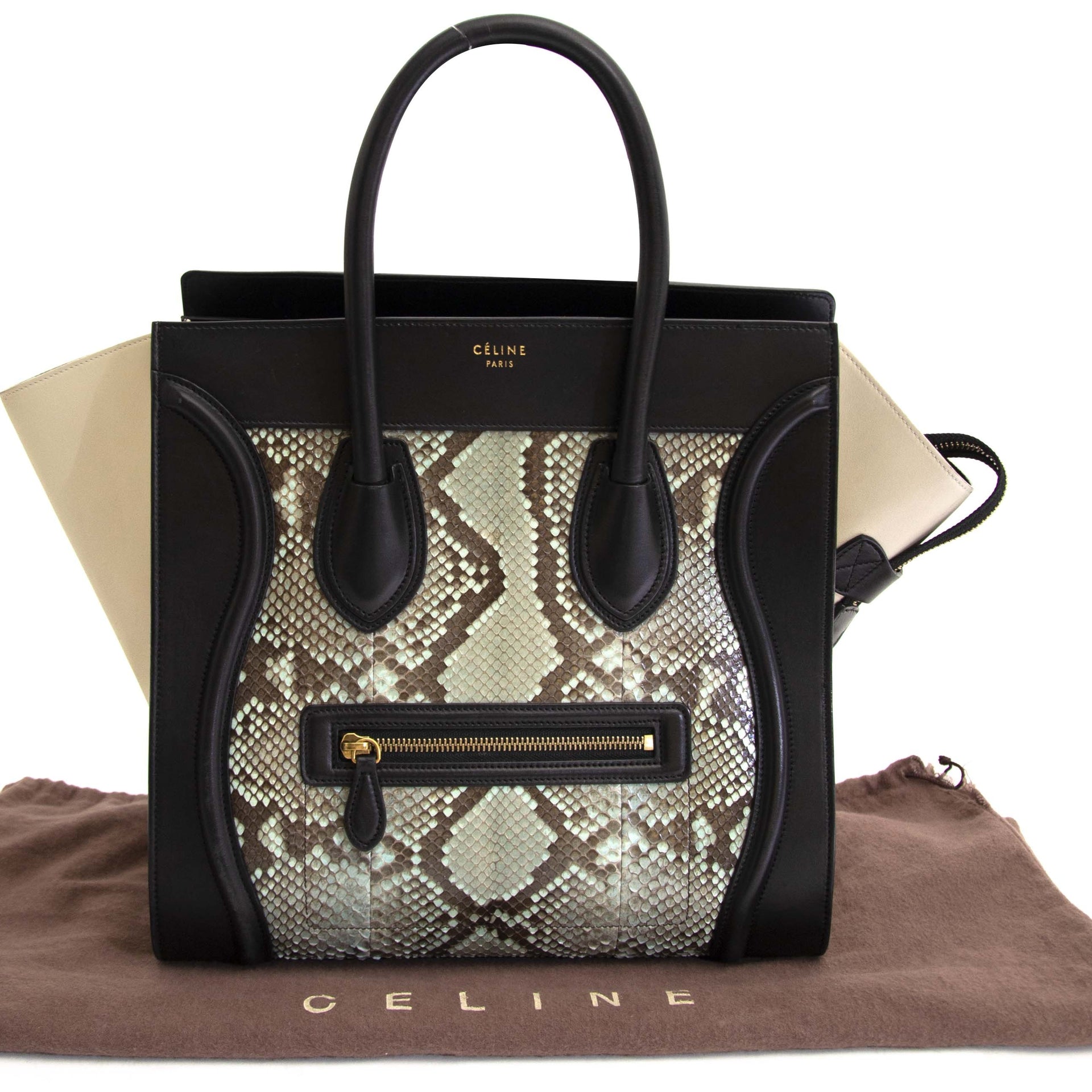 Celine Tri Color Python Luggage