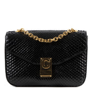 Celine Medium C-Bag Python Black Bag