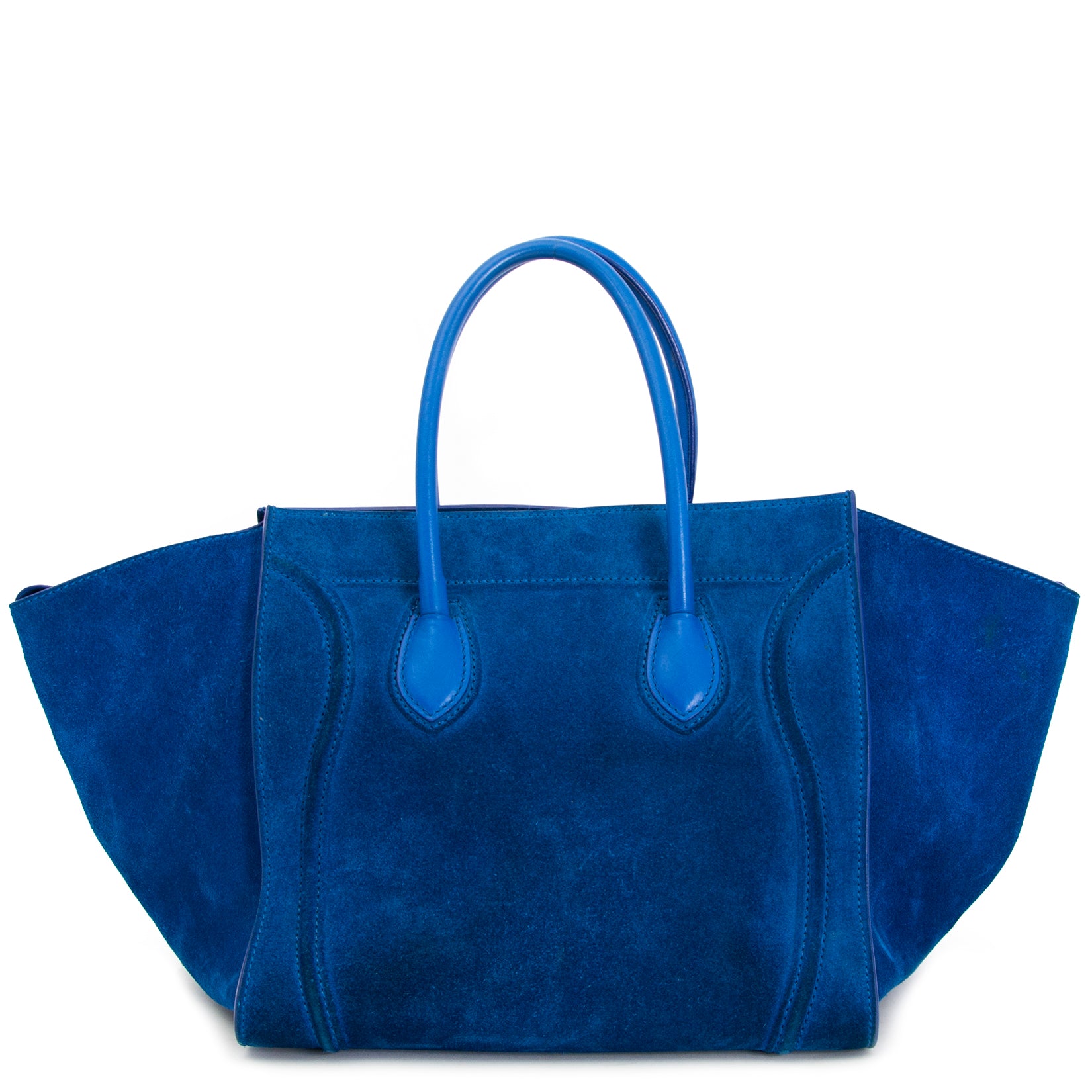 Buy your preloved Céline Cobalt Blue Suede Phantom Cabas