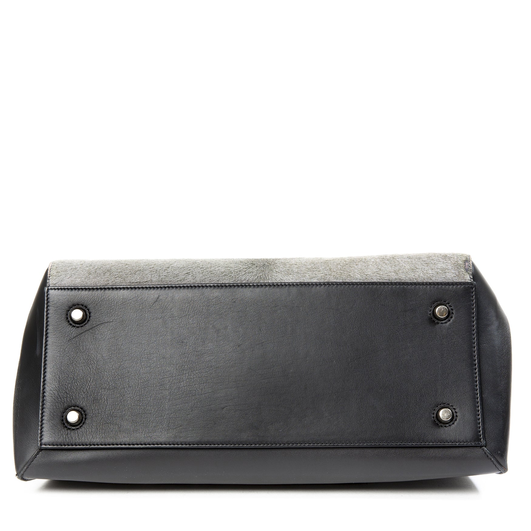 Céline Grey Pony Hair Edge Bag