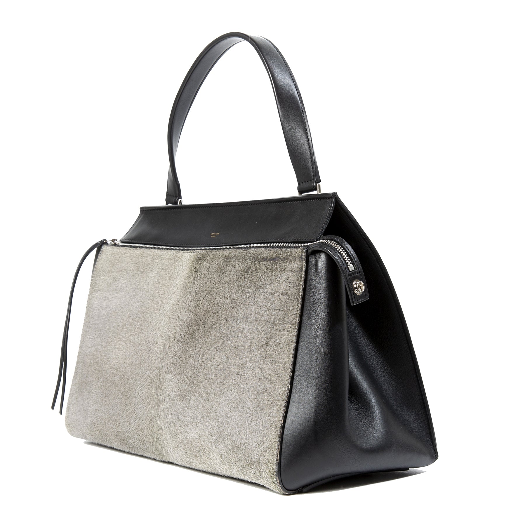 Céline Grey Pony Hair Edge Bag te koop bij Labellov