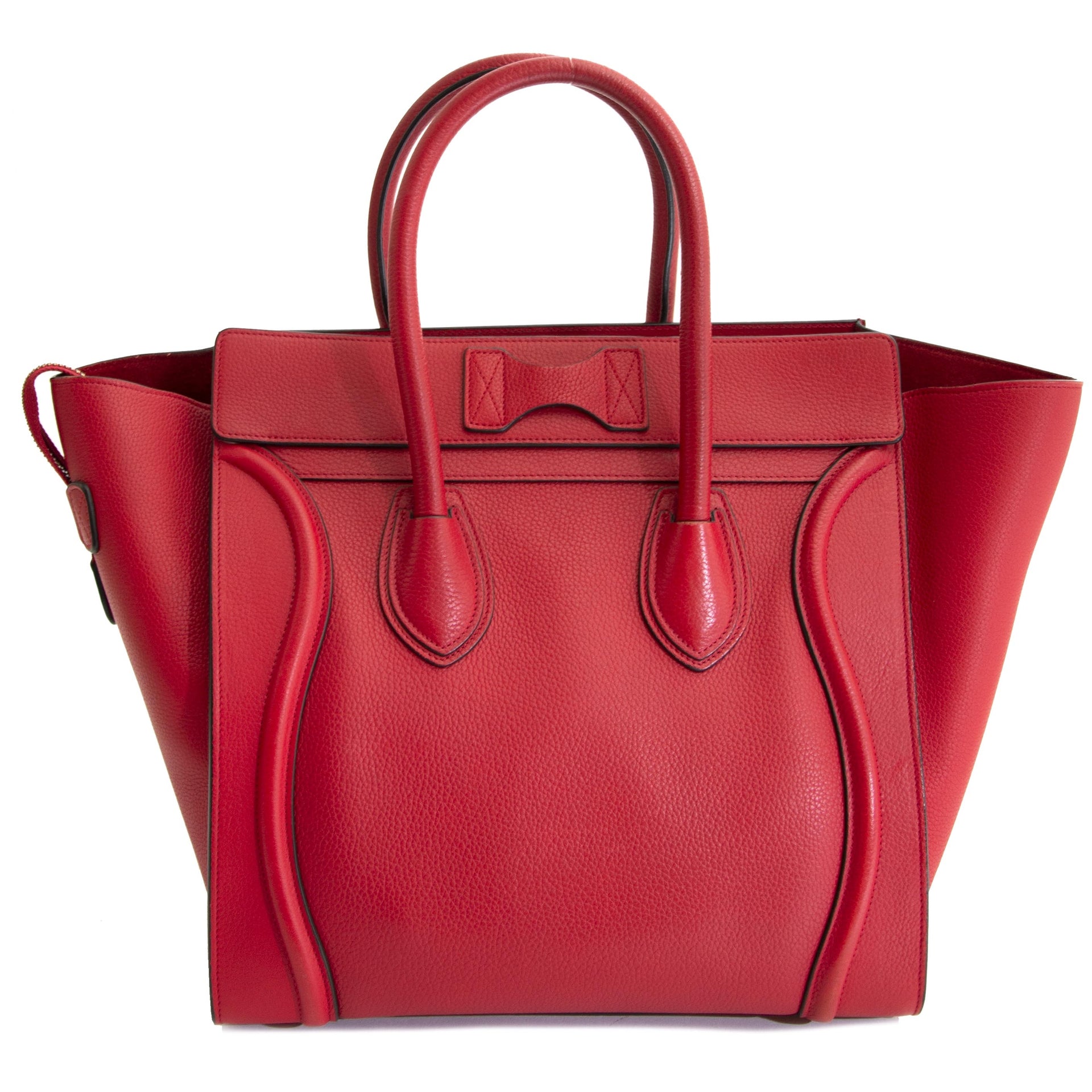 Koop authentieke tweedehands Céline Luggage Bag Red online webshop LabelLOV