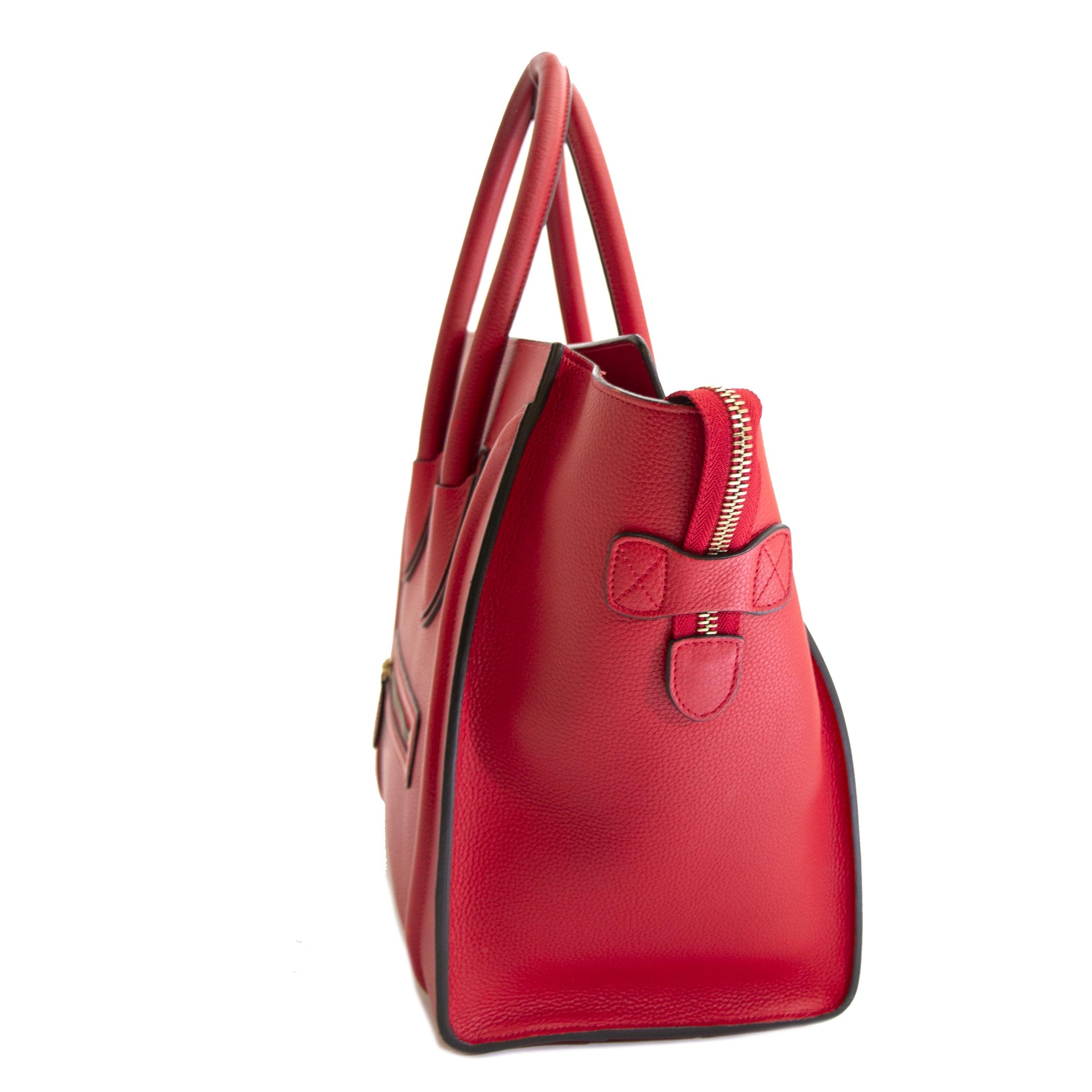 Koop authentieke tweedehands Céline Luggage Bag Red online webshop LabelLOV