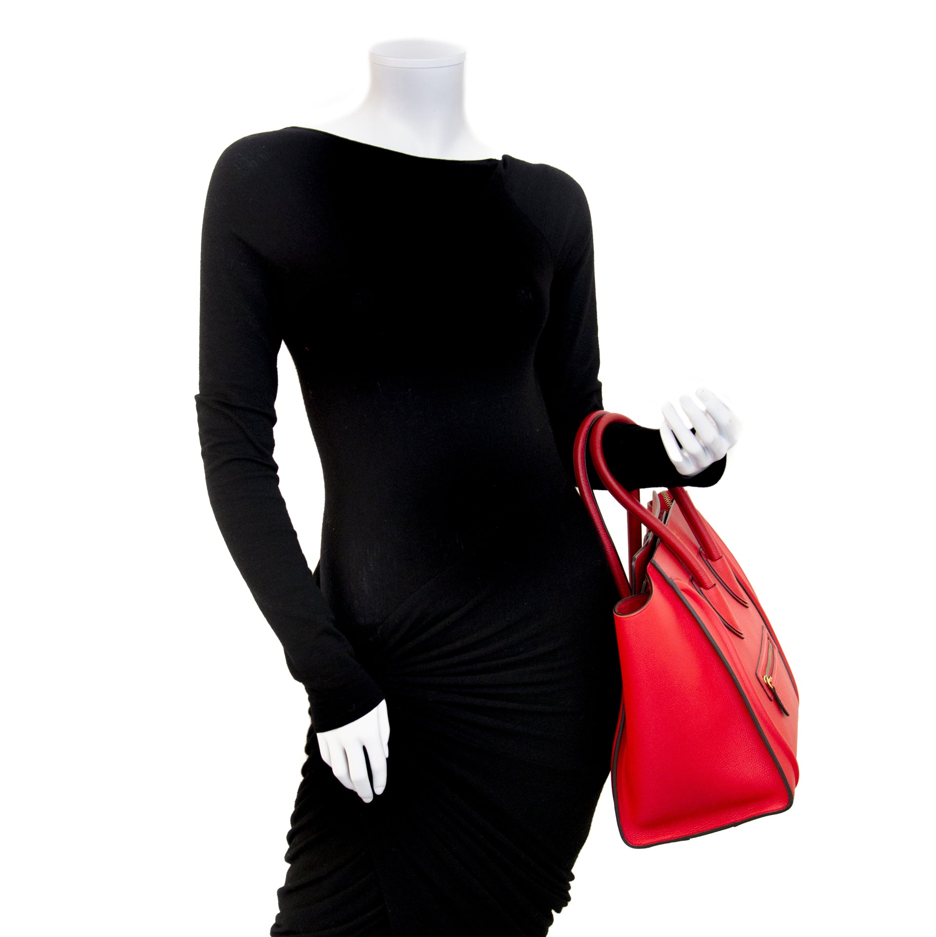 Achète authentique seconde main Céline Luggage Bag Red chez webshop LabelLOV