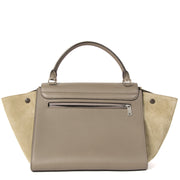 Authentieke tweedehands Celine Two-Toned Taupe Trapeze Bag juiste prijs veilig online winkelen LabelLOV webshop luxe merken winkelen Antwerpen België mode fashion