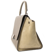 Authentieke tweedehands Celine Two-Toned Taupe Trapeze Bag juiste prijs veilig online winkelen LabelLOV webshop luxe merken winkelen Antwerpen België mode fashion