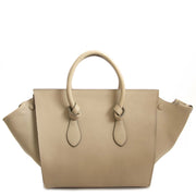 Celine Tie Knot Grainy Light Taupe Tote Bag
