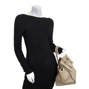 Celine Tie Knot Grainy Light Taupe Tote Bag