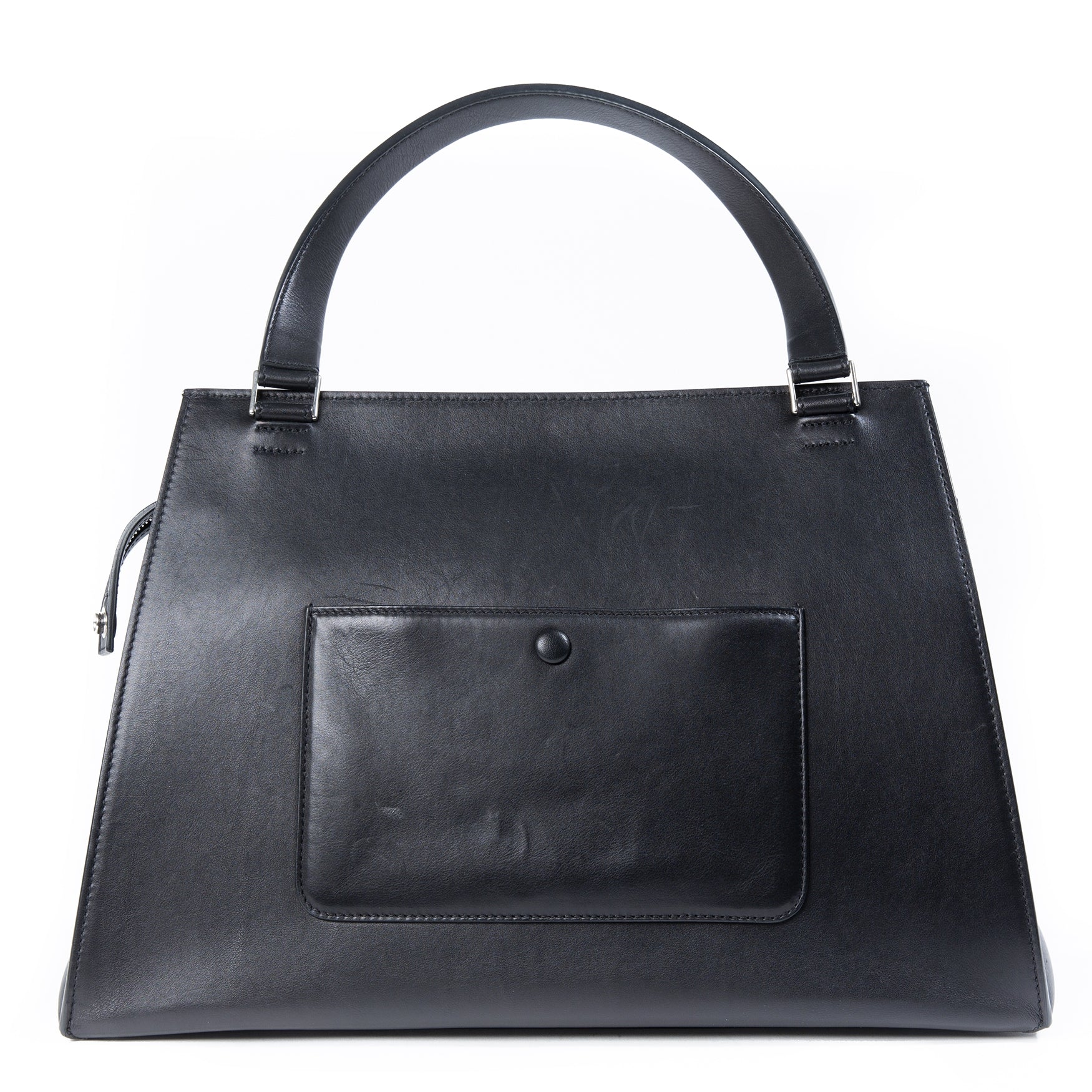 céline black & white leather edge bag now for sale at labellov vintage fashion webshop belgium