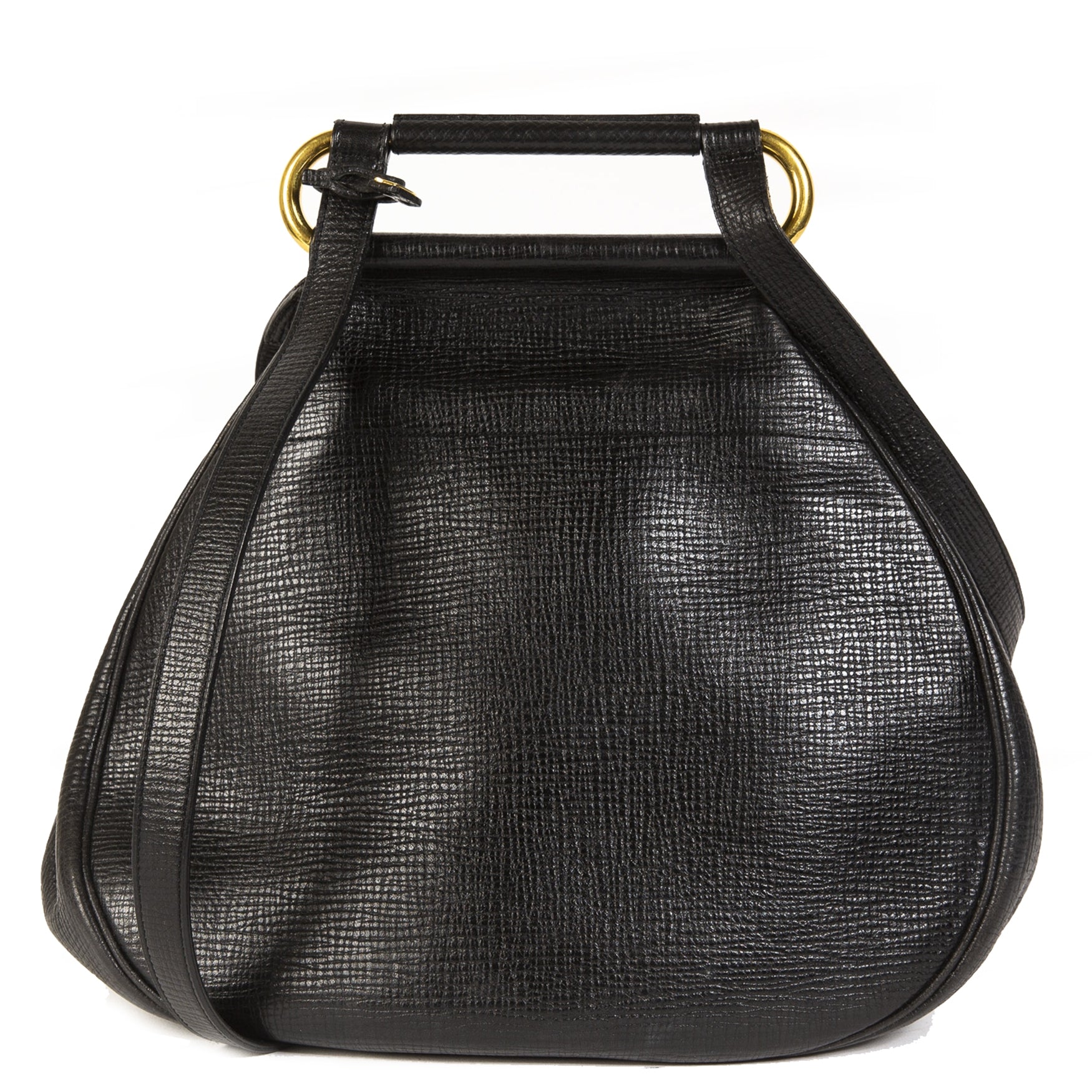 Delvaux Black Cerceau Jumping Bag