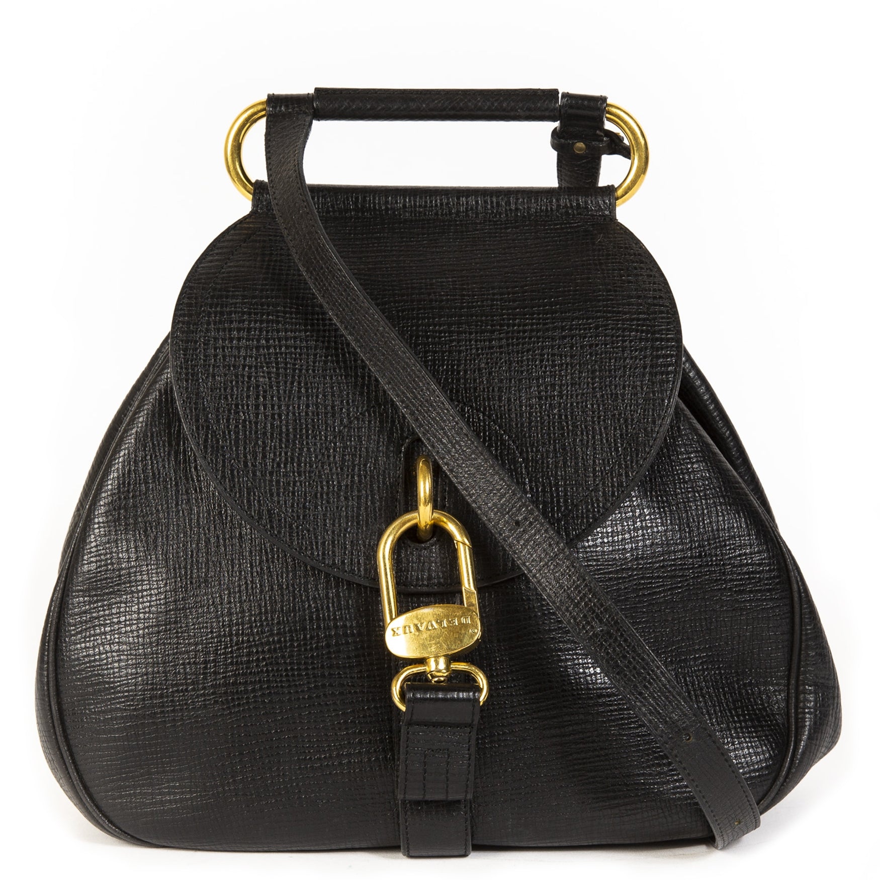 Delvaux Black Cerceau Jumping Bag