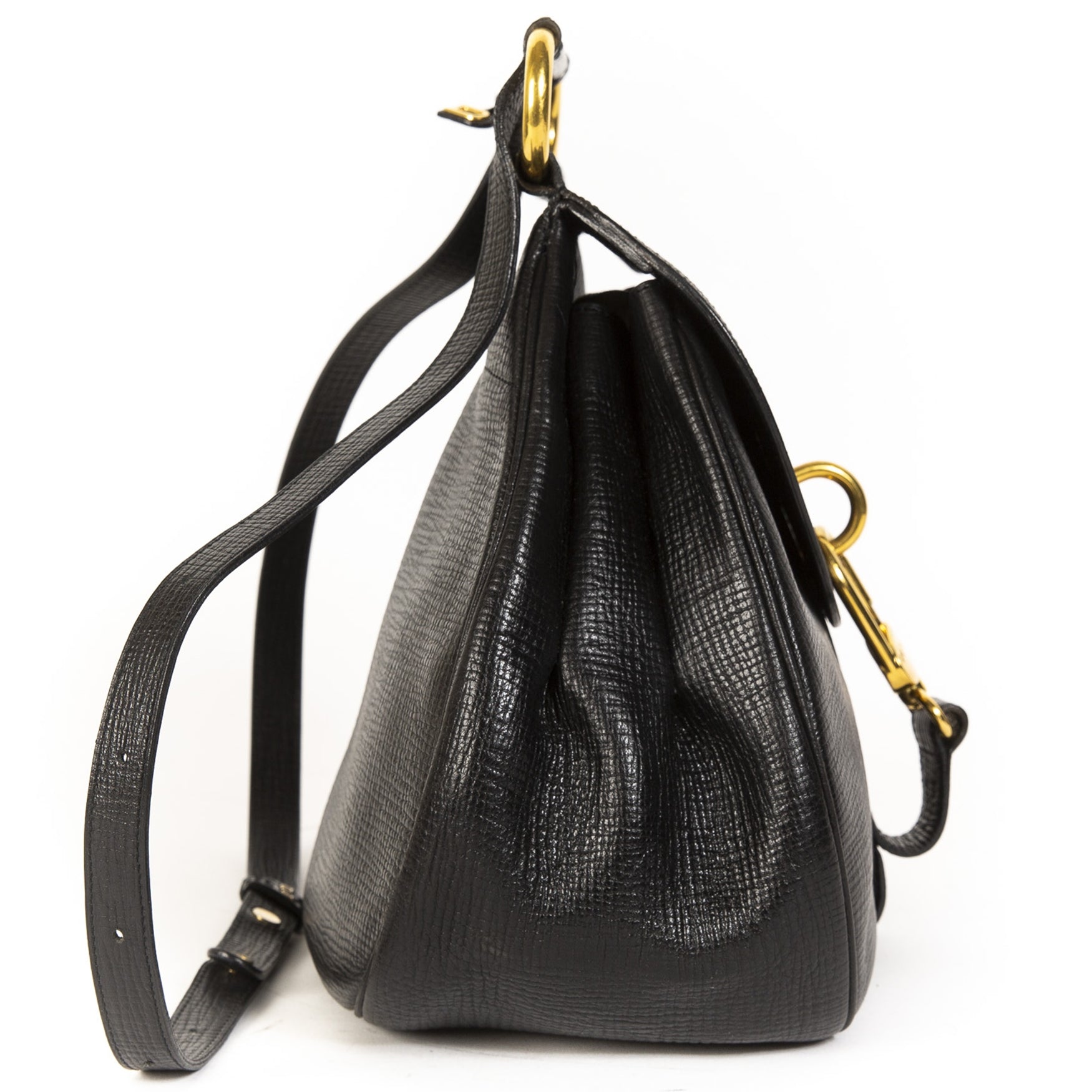 Delvaux Black Cerceau Jumping Bag