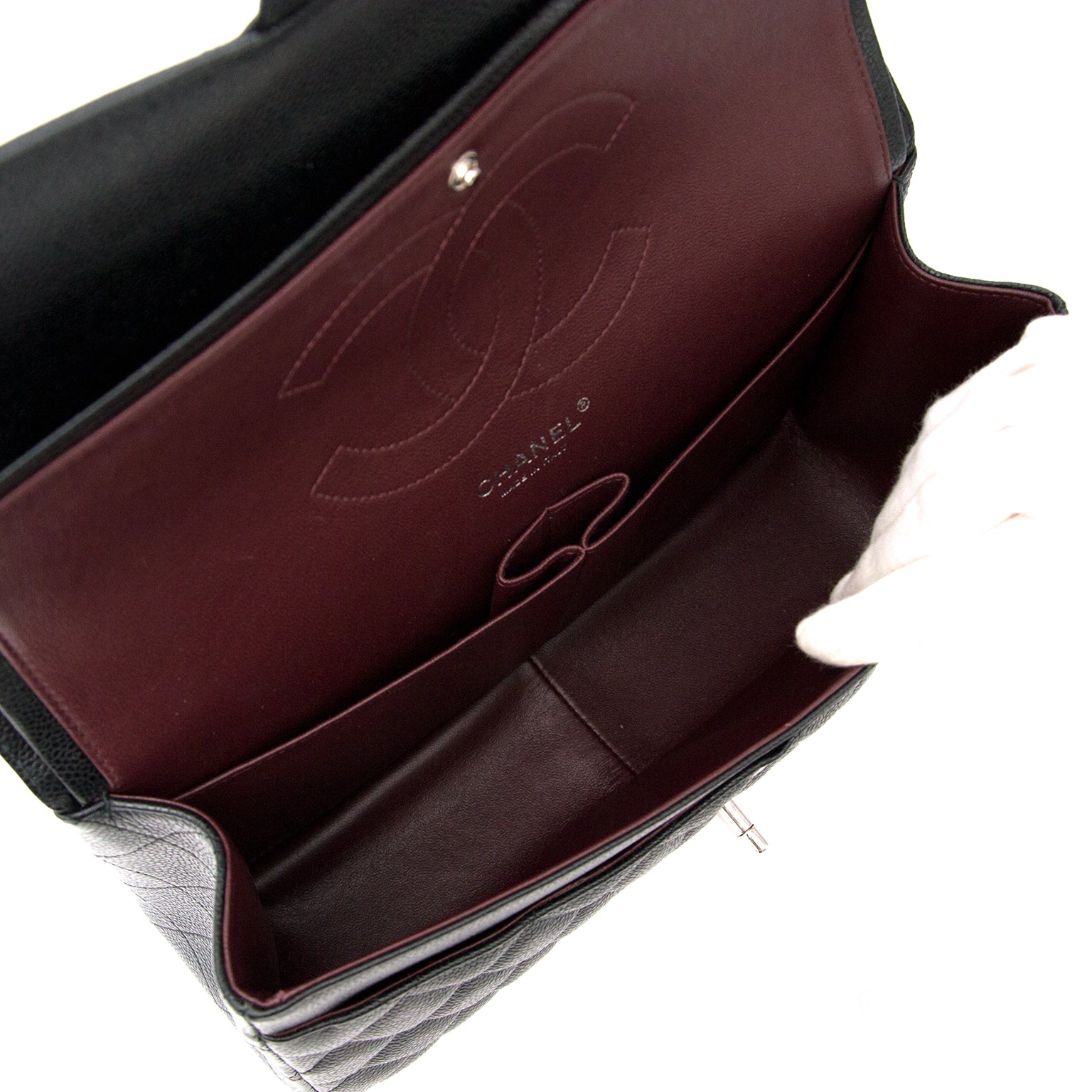 As NewChanel Jumbo Classic Flap Bag Caviar