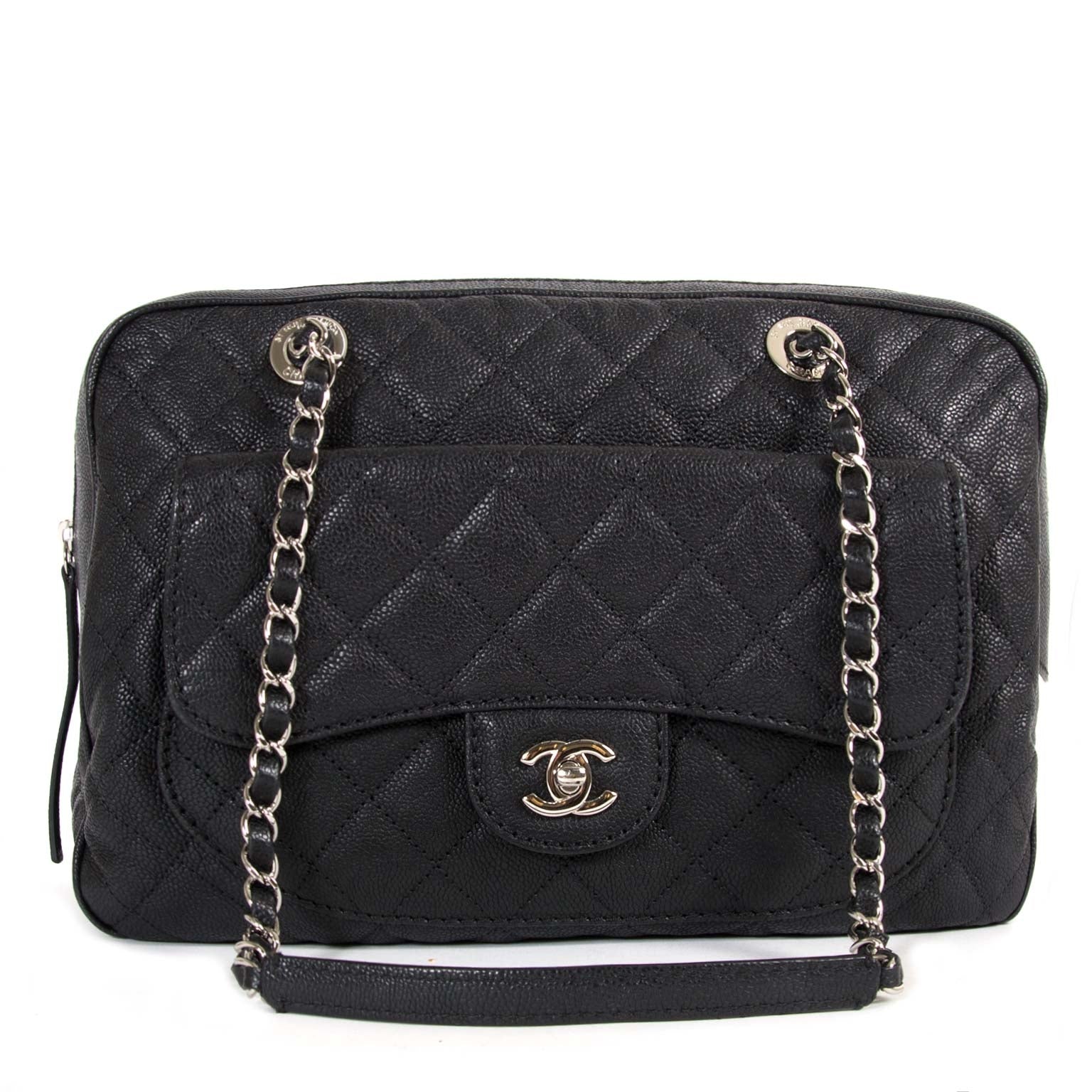 chanel caviar paradoxal camera shoulder bag now for sale at labellov vintage fashion webshop belgium