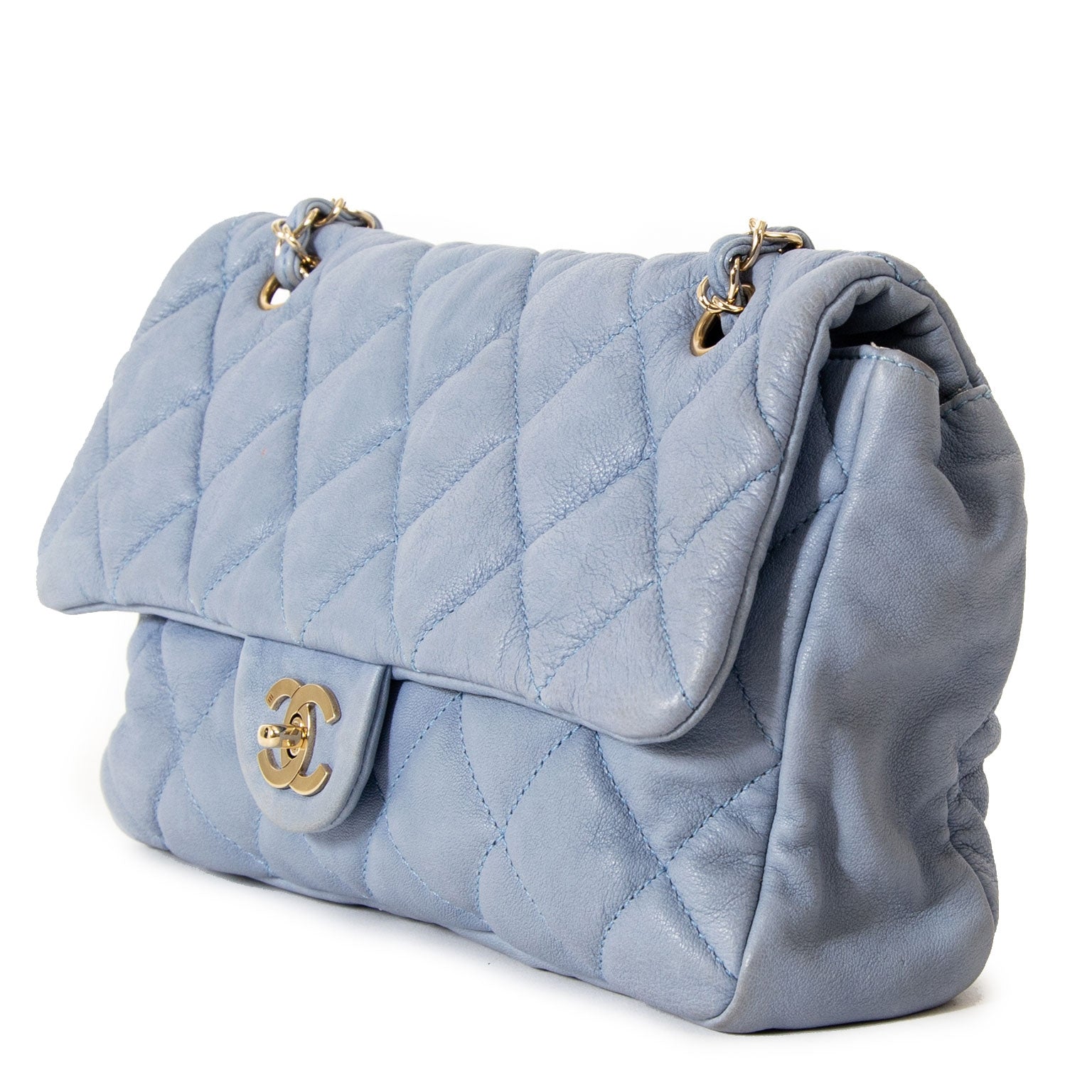 Chanel Baby Blue Single Flap Bag