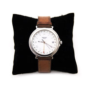 Secondhand Hermès brown Arceau watch for the best price at Labellov webshop. Safe and secure online shopping with 100% authenticity. Seconde main Hermès brun Arceau montre pour le meilleur prix.