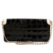 For sale online Chanel Black Patent Cube Shoulder Bag at Labellov luxury in Antwerp