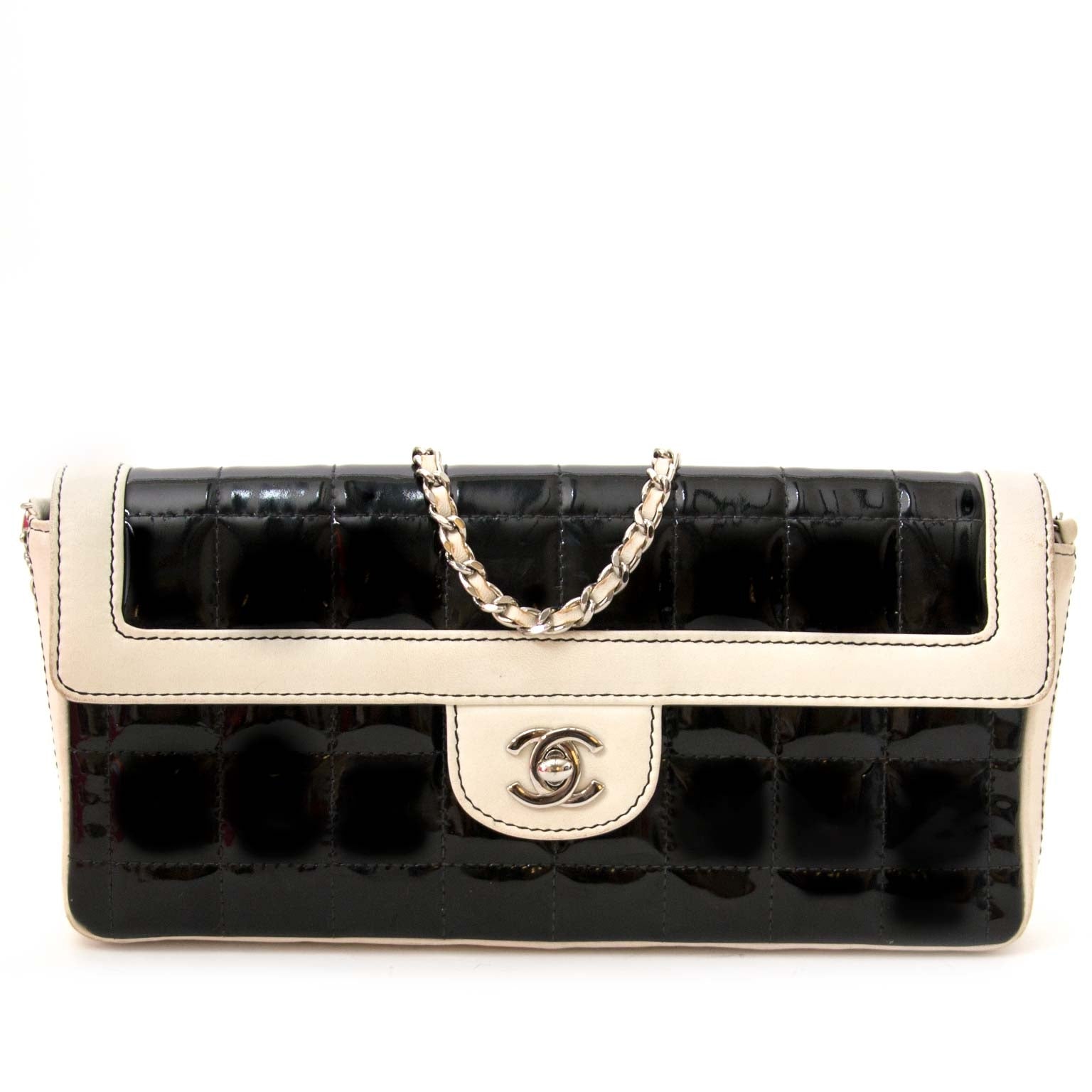 Chanel Black Patent Cube Shoulder Bag for the best price at Labellov
