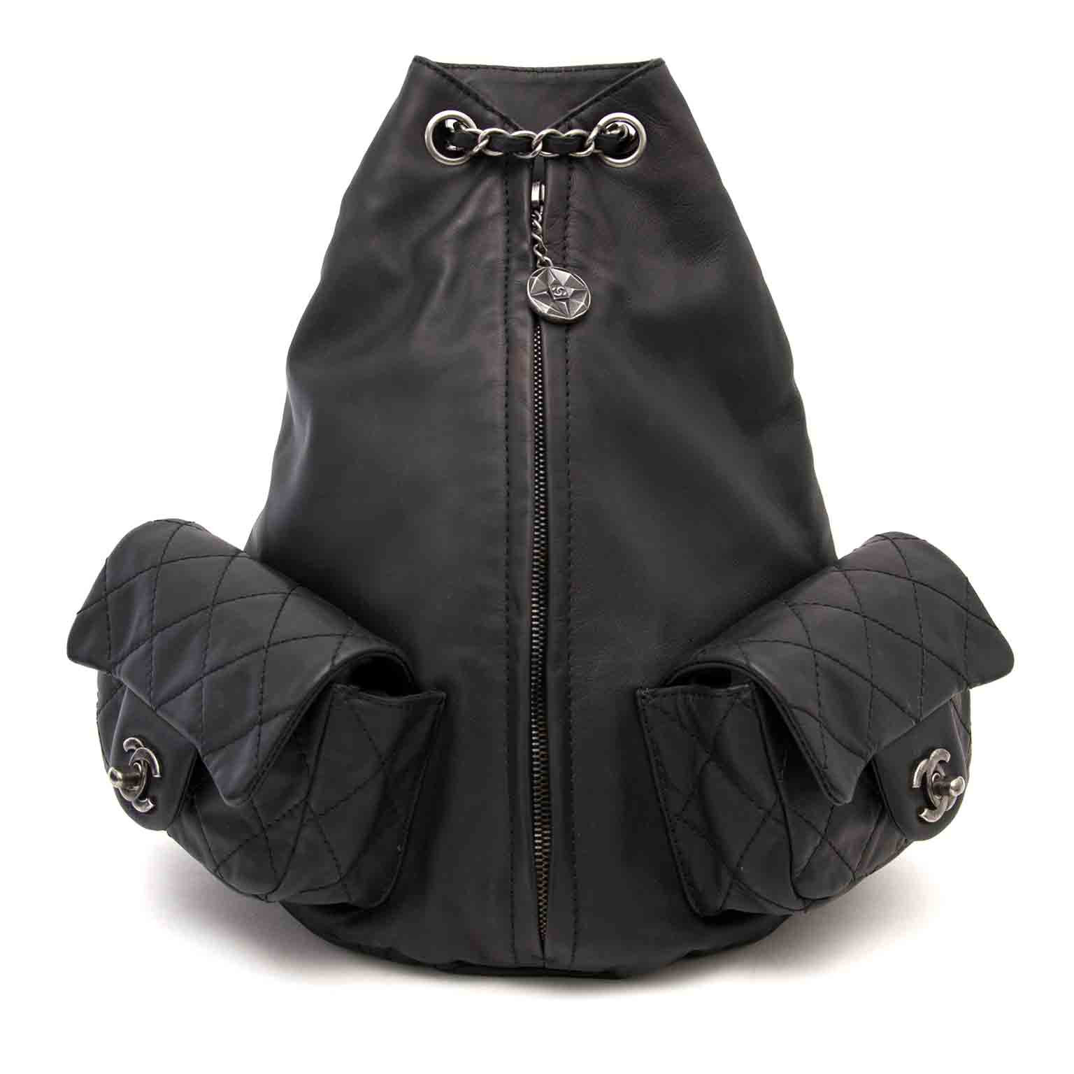 Are you looking for a Chanel Quilted Black Leather Backpack? We buy and sell yours!