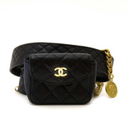 chanel quilted caviar leather waist belt bag now for sale at labellov vintage fashion webshop belgium