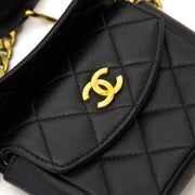 veilig online shoppen bij labellov vintage mode webshop belgië met chanel quilten caviar leather waist belt tas